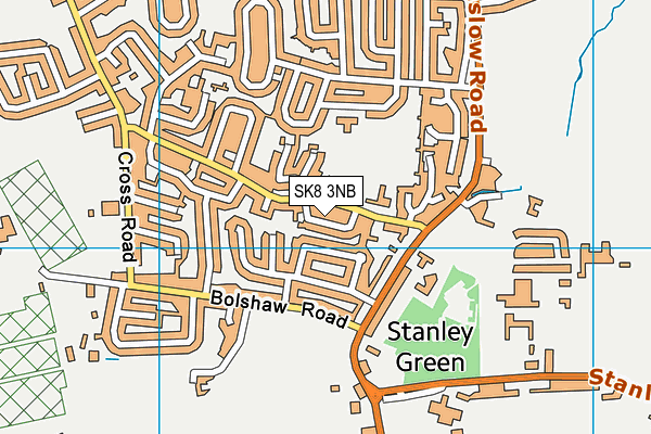 SK8 3NB map - OS VectorMap District (Ordnance Survey)