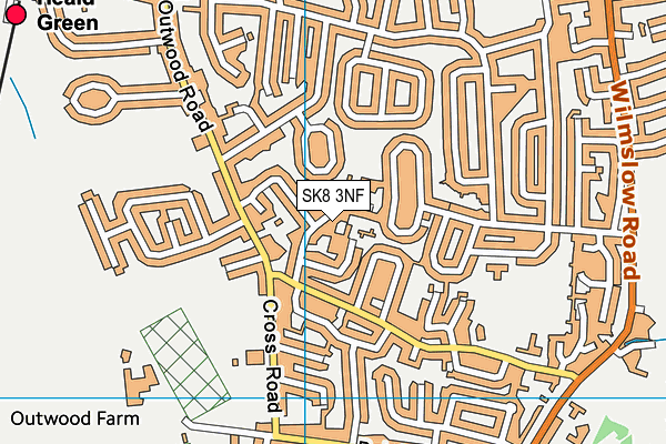 SK8 3NF map - OS VectorMap District (Ordnance Survey)