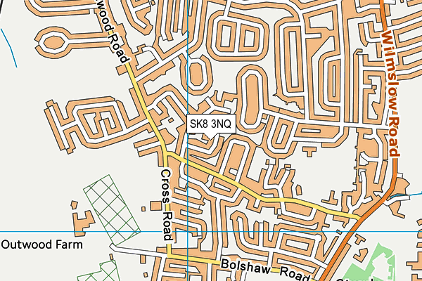 SK8 3NQ map - OS VectorMap District (Ordnance Survey)