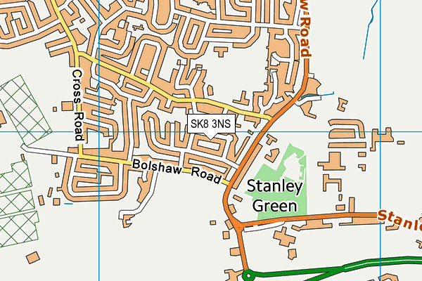 SK8 3NS map - OS VectorMap District (Ordnance Survey)