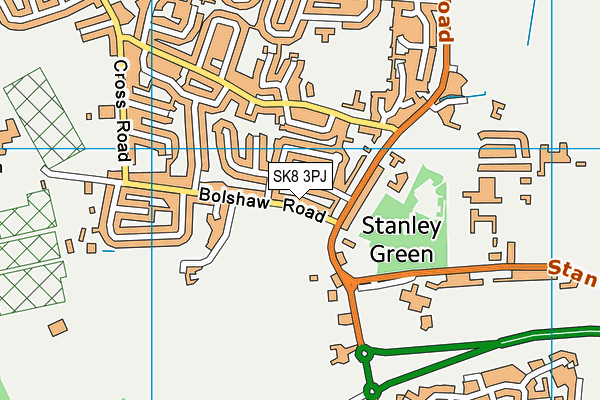 SK8 3PJ map - OS VectorMap District (Ordnance Survey)