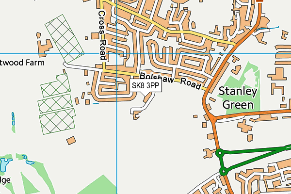 SK8 3PP map - OS VectorMap District (Ordnance Survey)