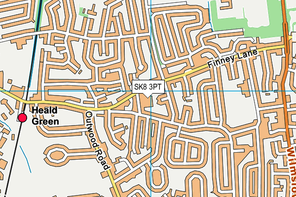 SK8 3PT map - OS VectorMap District (Ordnance Survey)