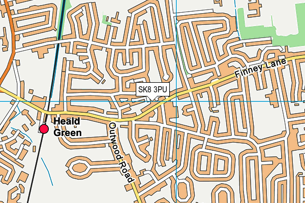 SK8 3PU map - OS VectorMap District (Ordnance Survey)