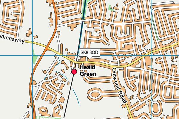 Map of HEALDGREEN BARGAINWORLD LIMITED at district scale