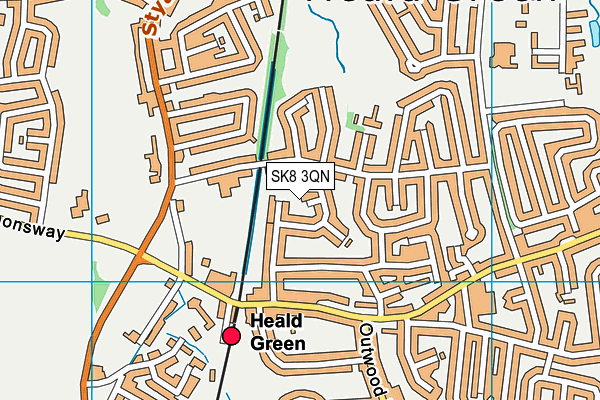 SK8 3QN map - OS VectorMap District (Ordnance Survey)