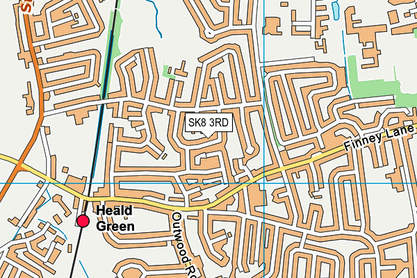 SK8 3RD map - OS VectorMap District (Ordnance Survey)