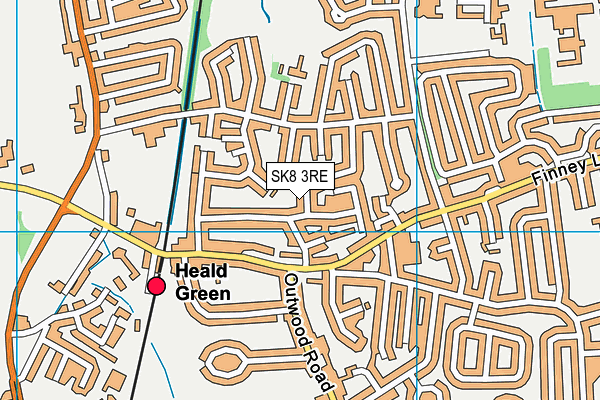 SK8 3RE map - OS VectorMap District (Ordnance Survey)