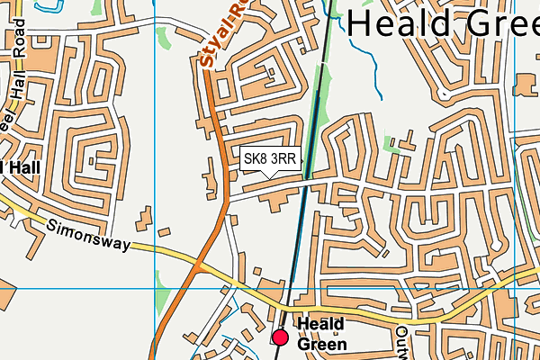 SK8 3RR map - OS VectorMap District (Ordnance Survey)