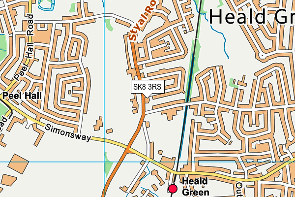 SK8 3RS map - OS VectorMap District (Ordnance Survey)