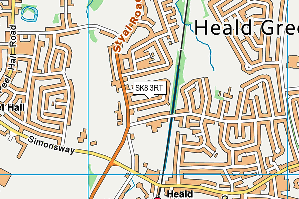 SK8 3RT map - OS VectorMap District (Ordnance Survey)