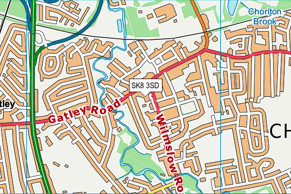 SK8 3SD map - OS VectorMap District (Ordnance Survey)