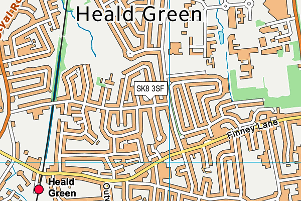 SK8 3SF map - OS VectorMap District (Ordnance Survey)