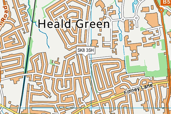 SK8 3SH map - OS VectorMap District (Ordnance Survey)