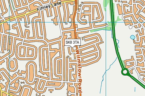 SK8 3TA map - OS VectorMap District (Ordnance Survey)