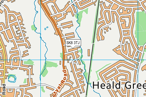 SK8 3TJ map - OS VectorMap District (Ordnance Survey)