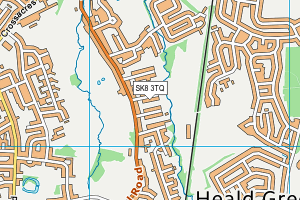 SK8 3TQ map - OS VectorMap District (Ordnance Survey)