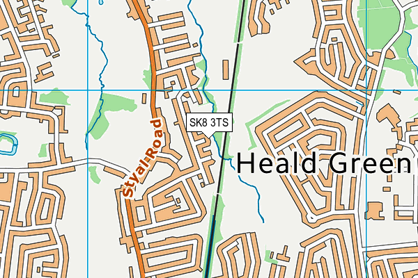 SK8 3TS map - OS VectorMap District (Ordnance Survey)