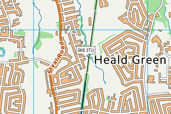 SK8 3TU map - OS VectorMap District (Ordnance Survey)