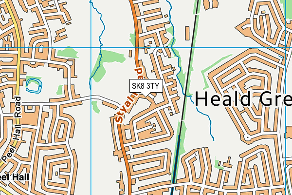 SK8 3TY map - OS VectorMap District (Ordnance Survey)
