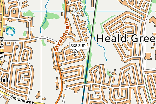 SK8 3UD map - OS VectorMap District (Ordnance Survey)