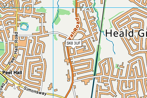 SK8 3UF map - OS VectorMap District (Ordnance Survey)