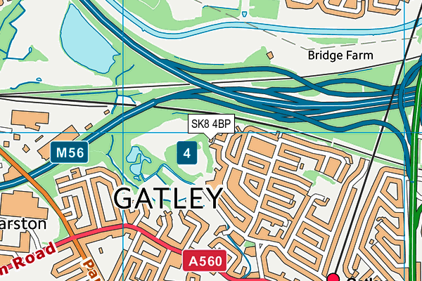 SK8 4BP map - OS VectorMap District (Ordnance Survey)