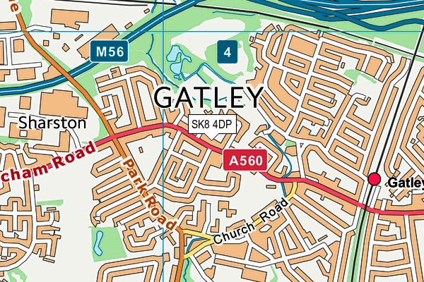 SK8 4DP map - OS VectorMap District (Ordnance Survey)