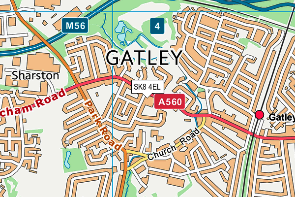 SK8 4EL map - OS VectorMap District (Ordnance Survey)