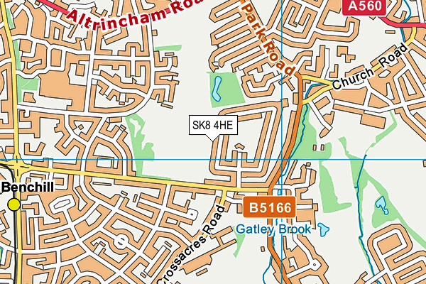 SK8 4HE map - OS VectorMap District (Ordnance Survey)