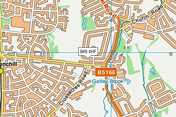 SK8 4HF map - OS VectorMap District (Ordnance Survey)