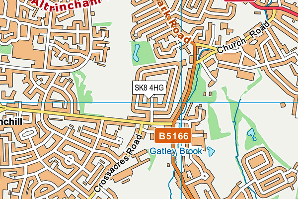 SK8 4HG map - OS VectorMap District (Ordnance Survey)