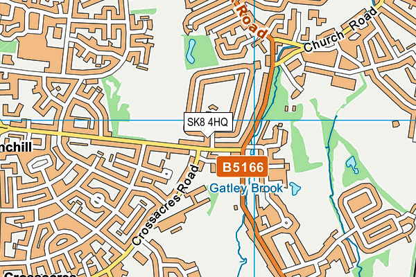 SK8 4HQ map - OS VectorMap District (Ordnance Survey)