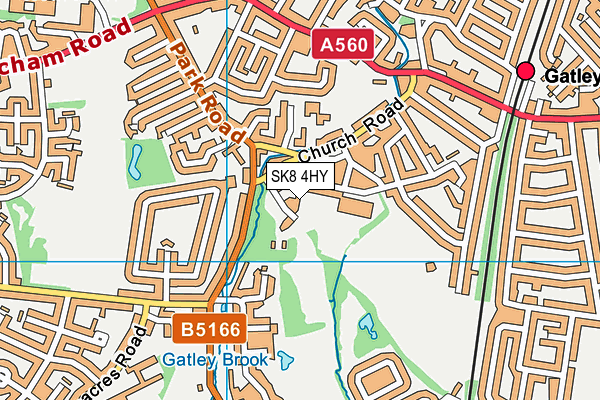 SK8 4HY map - OS VectorMap District (Ordnance Survey)