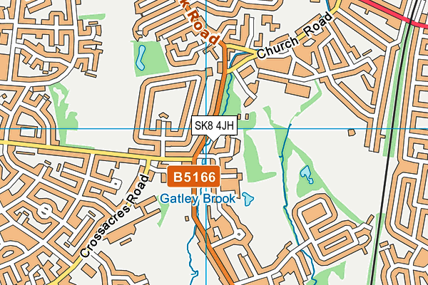 SK8 4JH map - OS VectorMap District (Ordnance Survey)