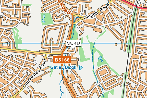 SK8 4JJ map - OS VectorMap District (Ordnance Survey)