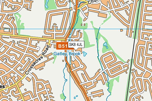 SK8 4JL map - OS VectorMap District (Ordnance Survey)