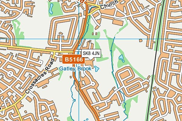 SK8 4JN map - OS VectorMap District (Ordnance Survey)