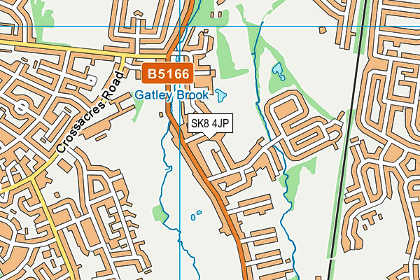 SK8 4JP map - OS VectorMap District (Ordnance Survey)