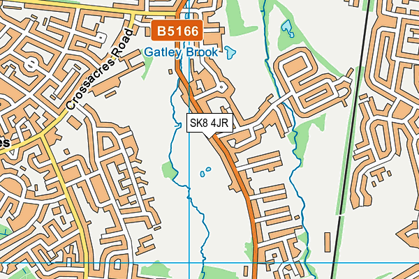 SK8 4JR map - OS VectorMap District (Ordnance Survey)