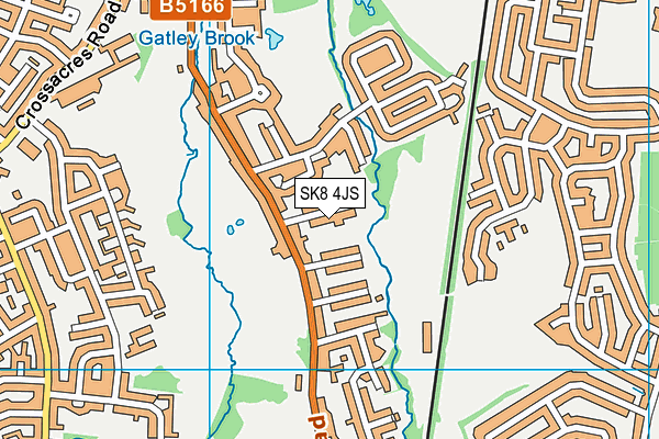 SK8 4JS map - OS VectorMap District (Ordnance Survey)