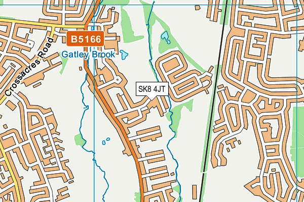 SK8 4JT map - OS VectorMap District (Ordnance Survey)