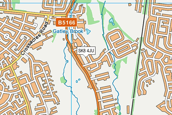 SK8 4JU map - OS VectorMap District (Ordnance Survey)