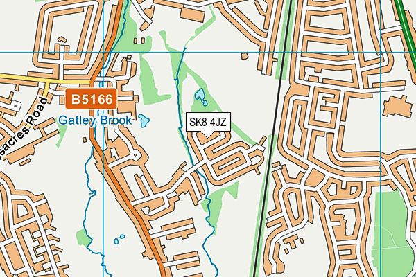 SK8 4JZ map - OS VectorMap District (Ordnance Survey)