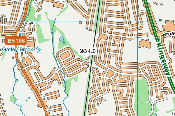 SK8 4LD map - OS VectorMap District (Ordnance Survey)