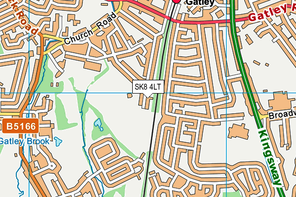 SK8 4LT map - OS VectorMap District (Ordnance Survey)