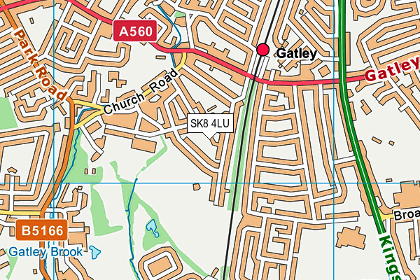 SK8 4LU map - OS VectorMap District (Ordnance Survey)