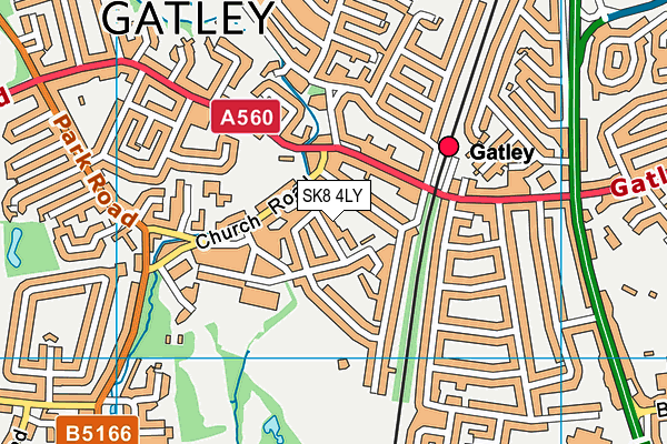 SK8 4LY map - OS VectorMap District (Ordnance Survey)