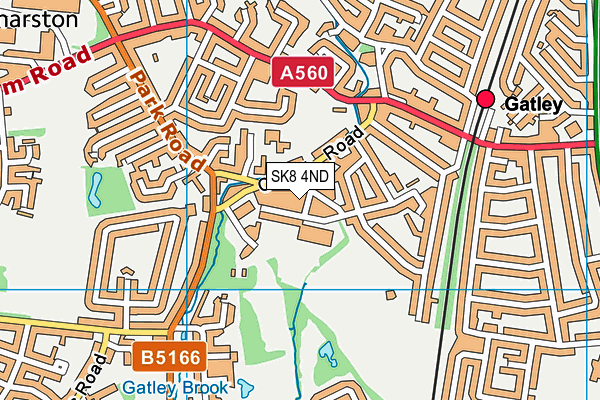 SK8 4ND map - OS VectorMap District (Ordnance Survey)
