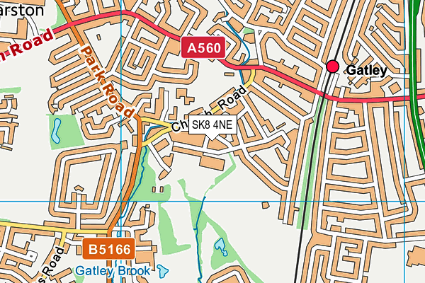 SK8 4NE map - OS VectorMap District (Ordnance Survey)